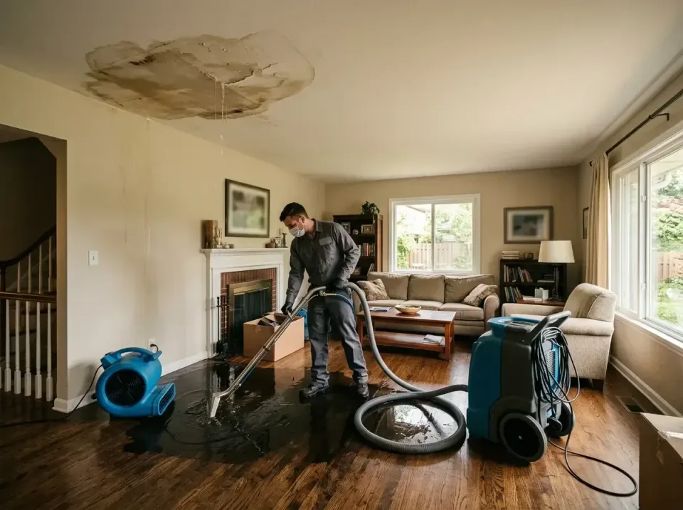 attic-pipe-burst-ceiling-drip-008 — frequently asked questions, Water Damage Restoration & Carpet Care in Plainfield Village…